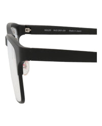 Maui Jim Mens Square/Rectangle Black Black Transparent Fashion Designer Eyewear