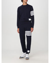 Thom Browne 4Bar Sweatpants Classic Joggers Men Blue Pants