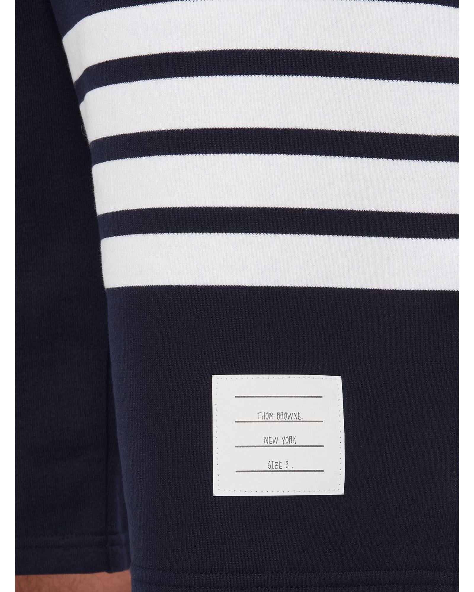 Thom Browne Four Bar Stripe Shorts Men Blue