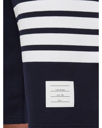 Thom Browne Four Bar Stripe Shorts Men Blue