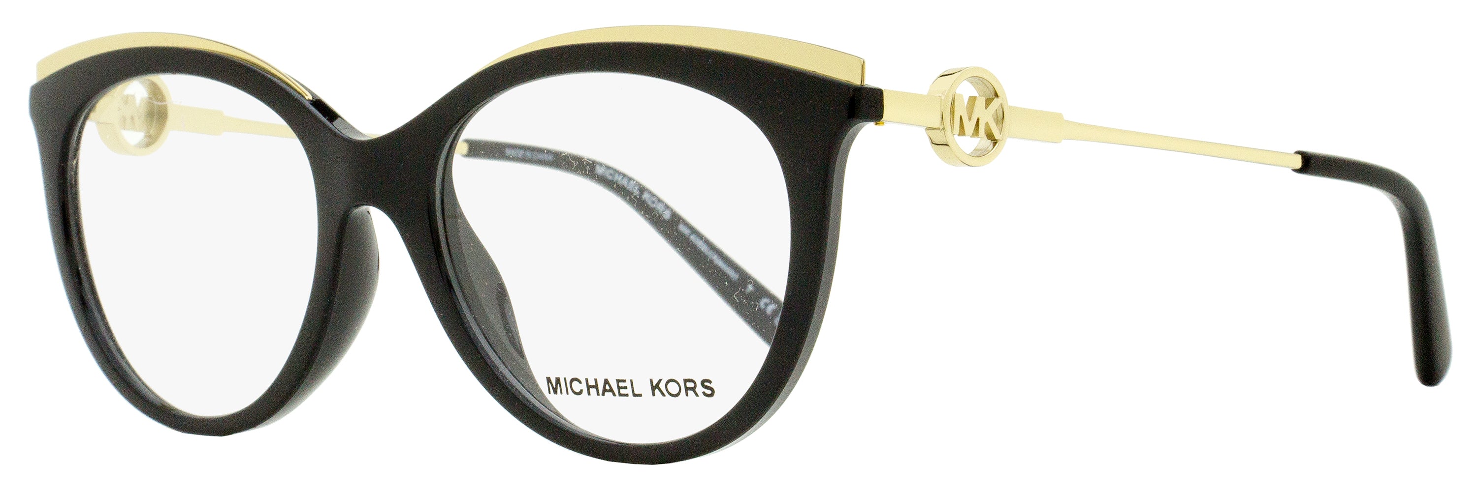 Michael Kors Ajaccio Eyeglasses MK4089U 3005 Black/Gold 51mm Black Gold