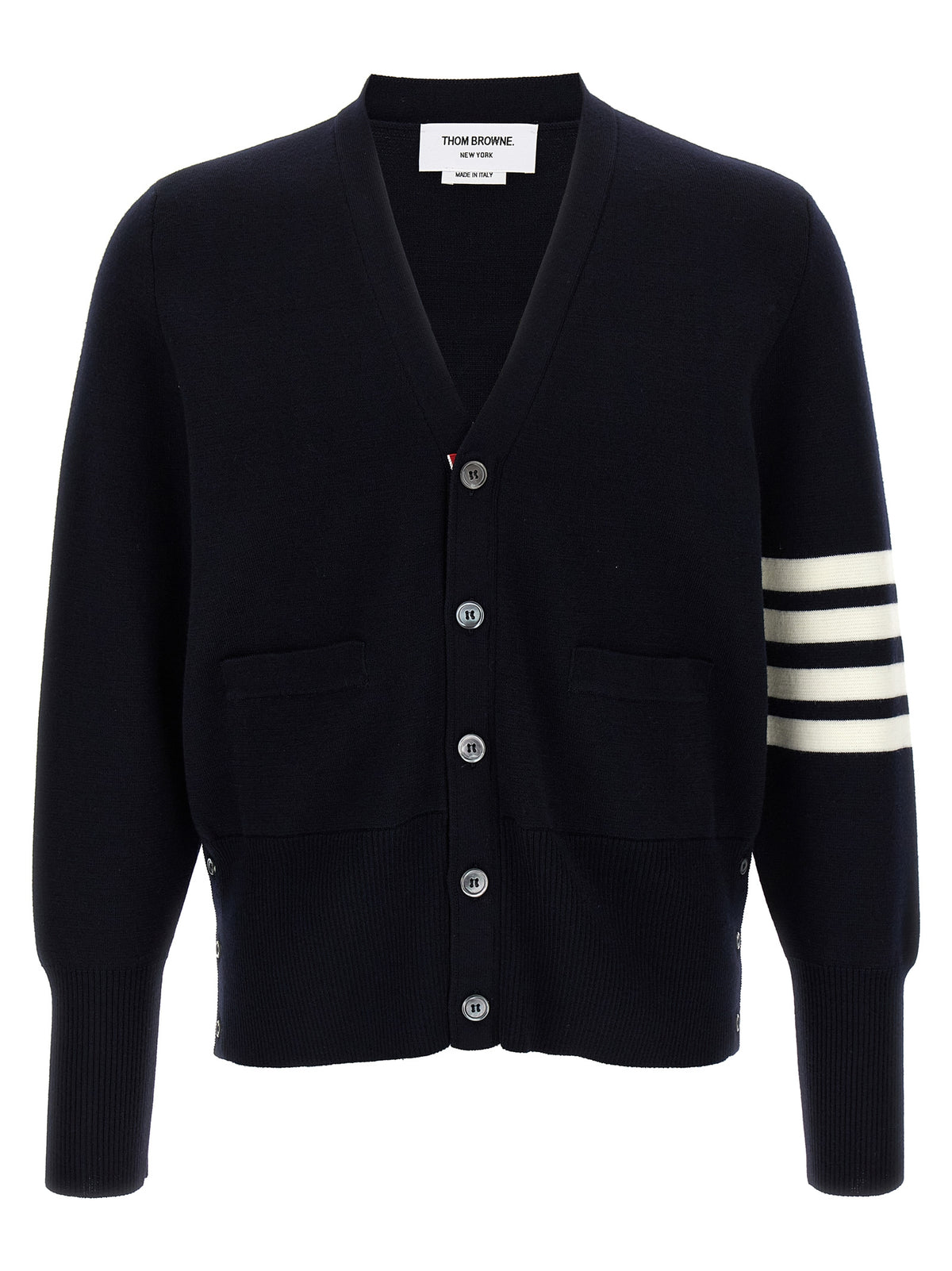 Thom Browne Men '4-Bar' Wool Cardigan