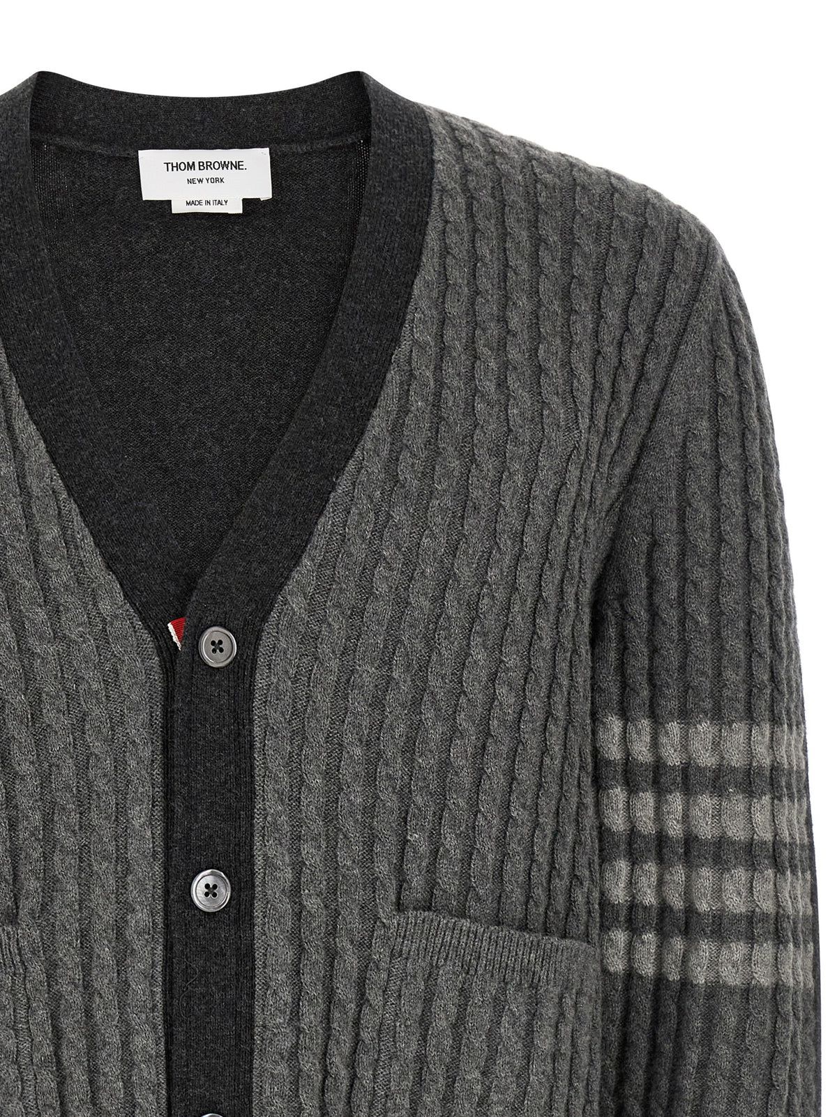 Thom Browne Men 2-In-1 Trompe L'œil Cardigan