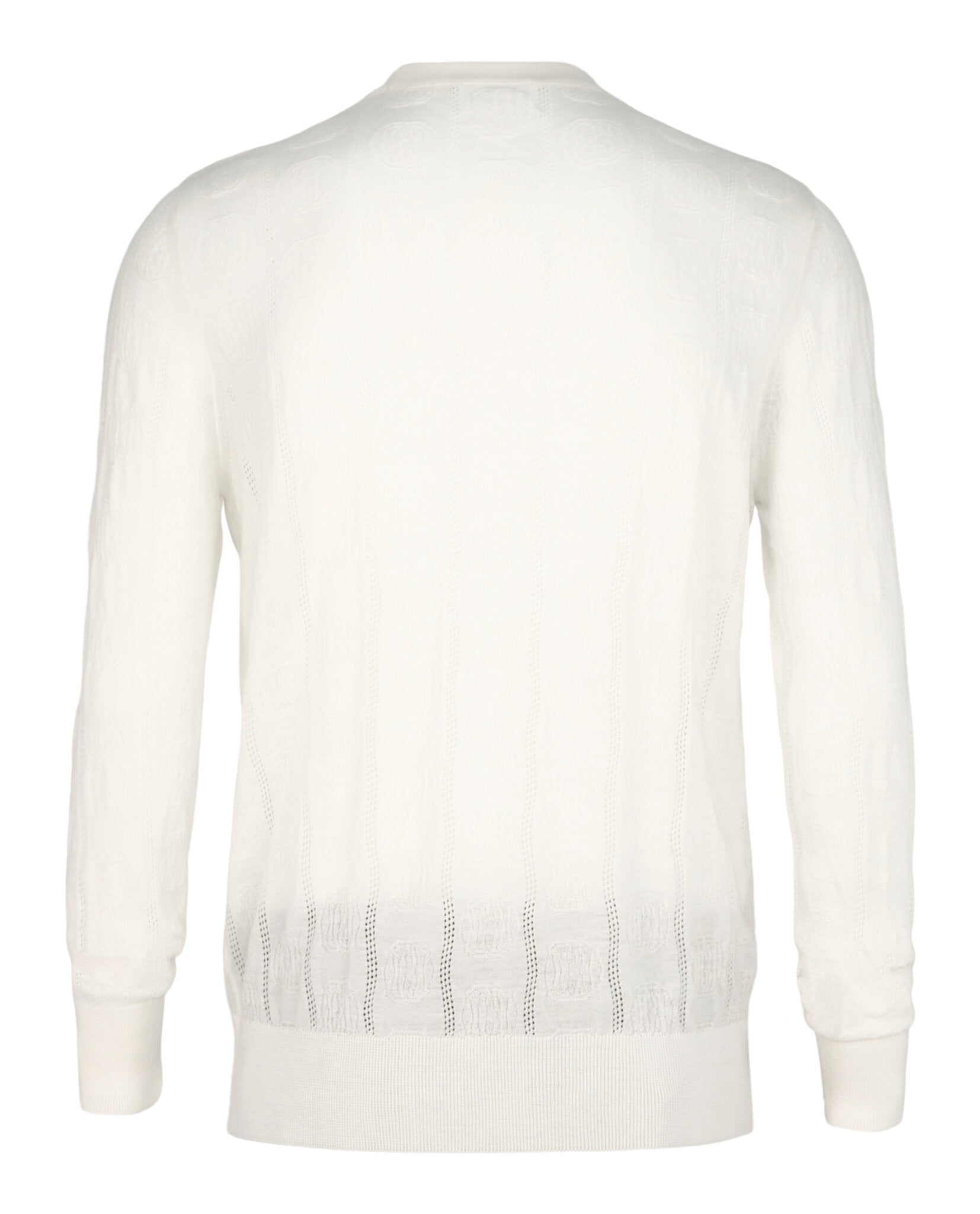 Bally Mens Textured-Knit Crewneck Sweater