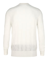 Bally Mens Textured-Knit Crewneck Sweater