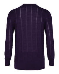 Bally Mens Textured-Knit Crewneck Sweater