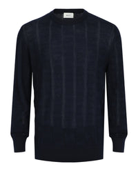 Bally Bally Mens Vertical-Pattern Cashmere Sweater