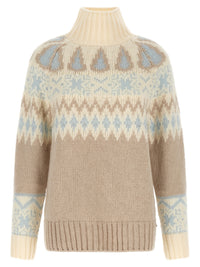 HERNO Herno Women Wool And Cashmere Sweater With Intarsia