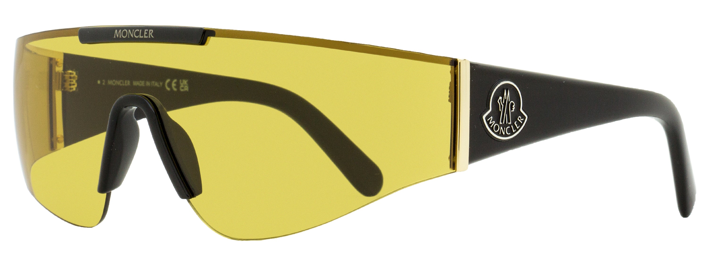 Moncler Ombrate Sunglasses ML0247 01E Black/Gold 0mm Black Gold