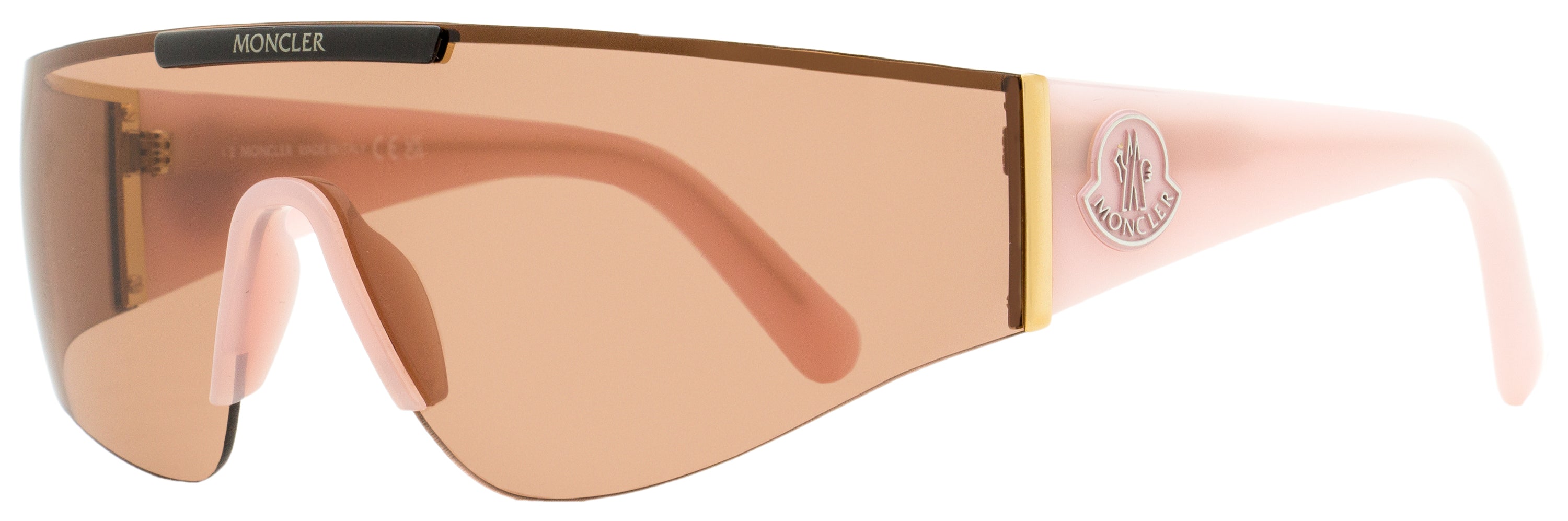 Moncler Ombrate Sunglasses ML0247 72E Pink/Gold 0mm Pink Gold