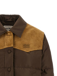 Miu Miu Women Pongé Tec Down Jacket