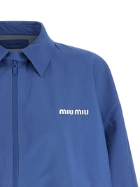 Miu Miu Women Tech Canvas Windbreaker