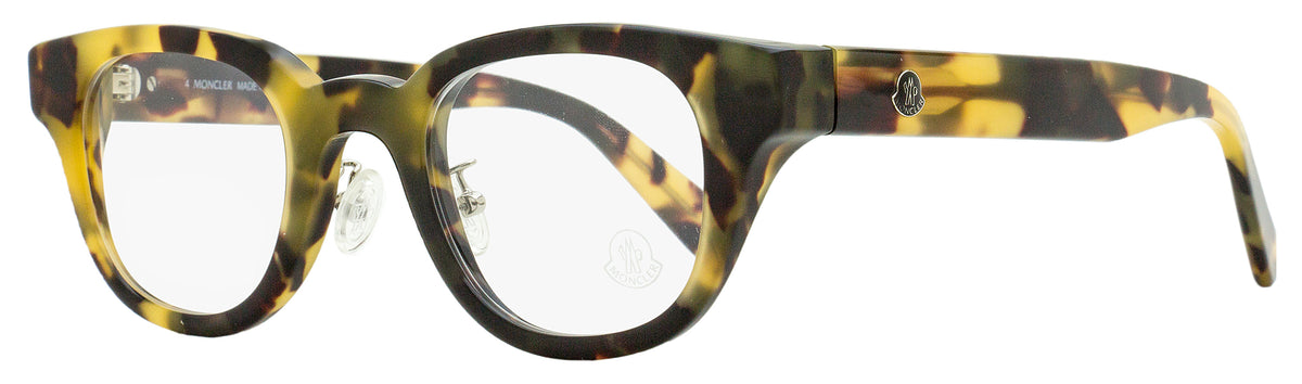 Moncler Alternative Fit Eyeglasses ML5157D 055 Olive Havana 46mm Olive Havana