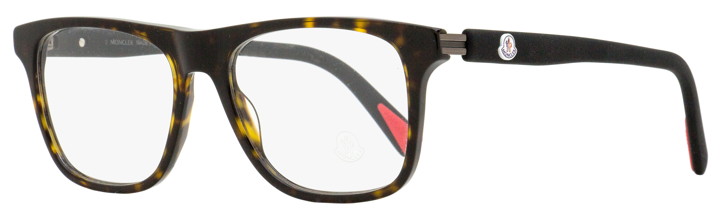 Moncler Rectangular Eyeglasses ML5161 052 Havana 54mm Havana