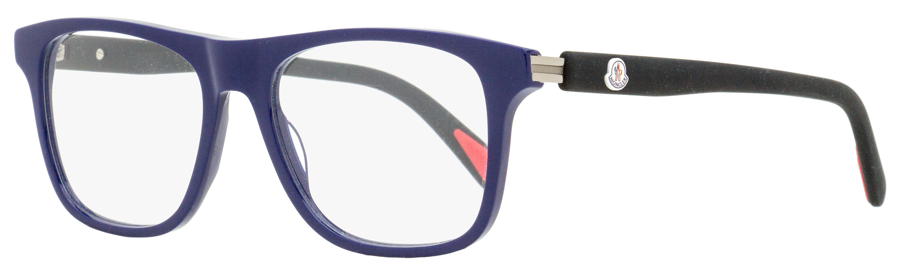 Moncler Rectangular Eyeglasses ML5161 090 Blue/Black 54mm Blue Black