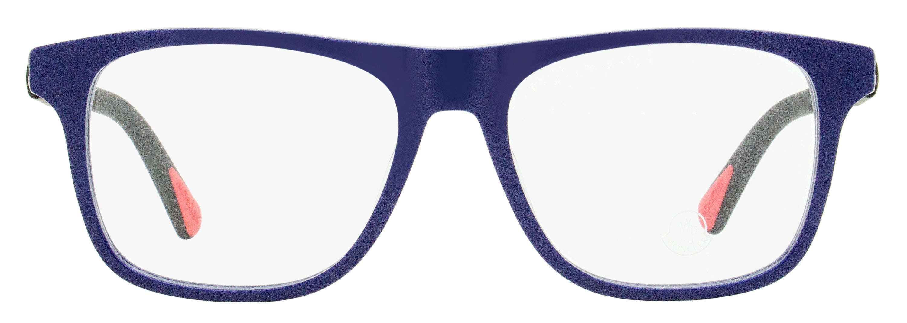 Moncler Rectangular Eyeglasses ML5161 090 Blue/Black 54mm – Bluefly