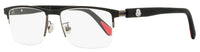 Moncler Semi-Rimless Eyeglasses ML5164H 002 Matte Black 54mm Matte Black