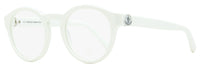 Moncler Oval Eyeglasses ML5189 021 White 49mm White