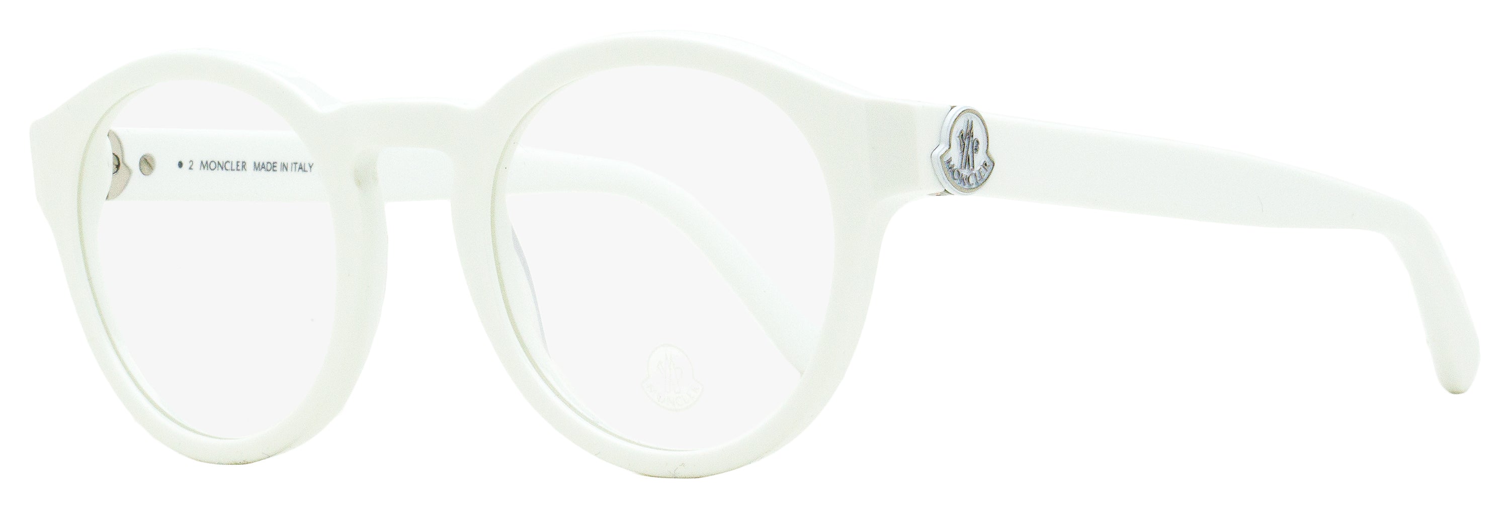 Moncler Oval Eyeglasses ML5189 021 White 49mm White