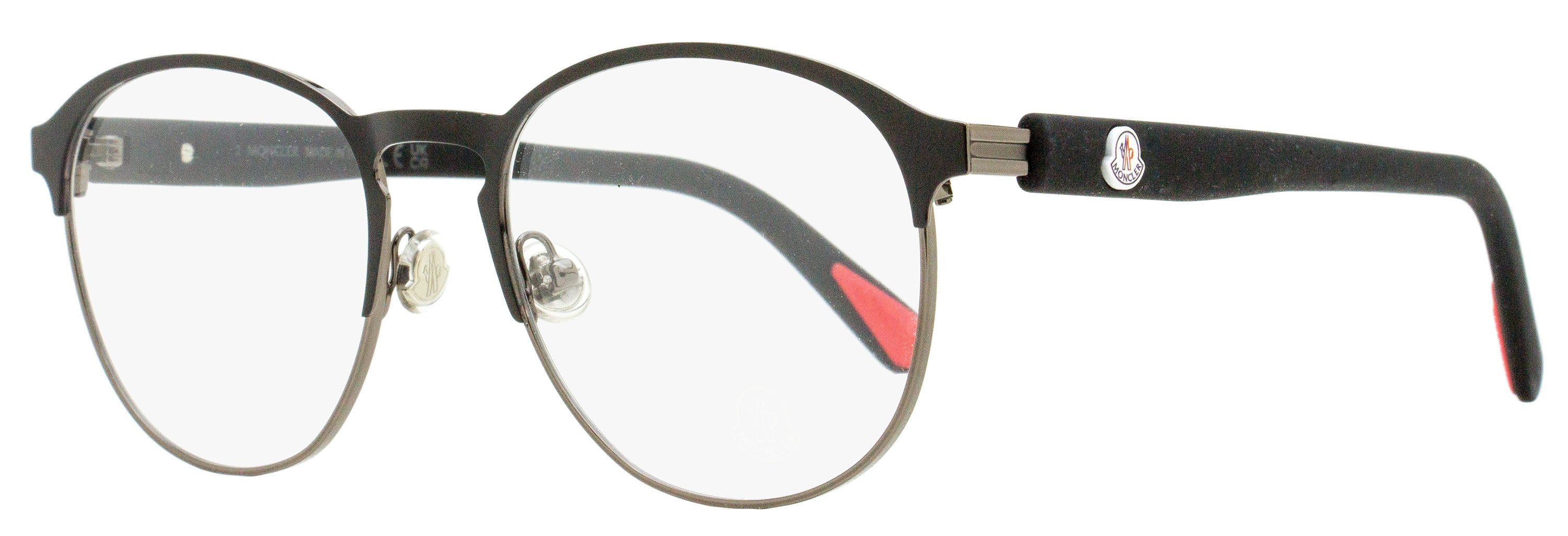 Moncler Oval Eyeglasses ML5192 001 Black 54mm Black