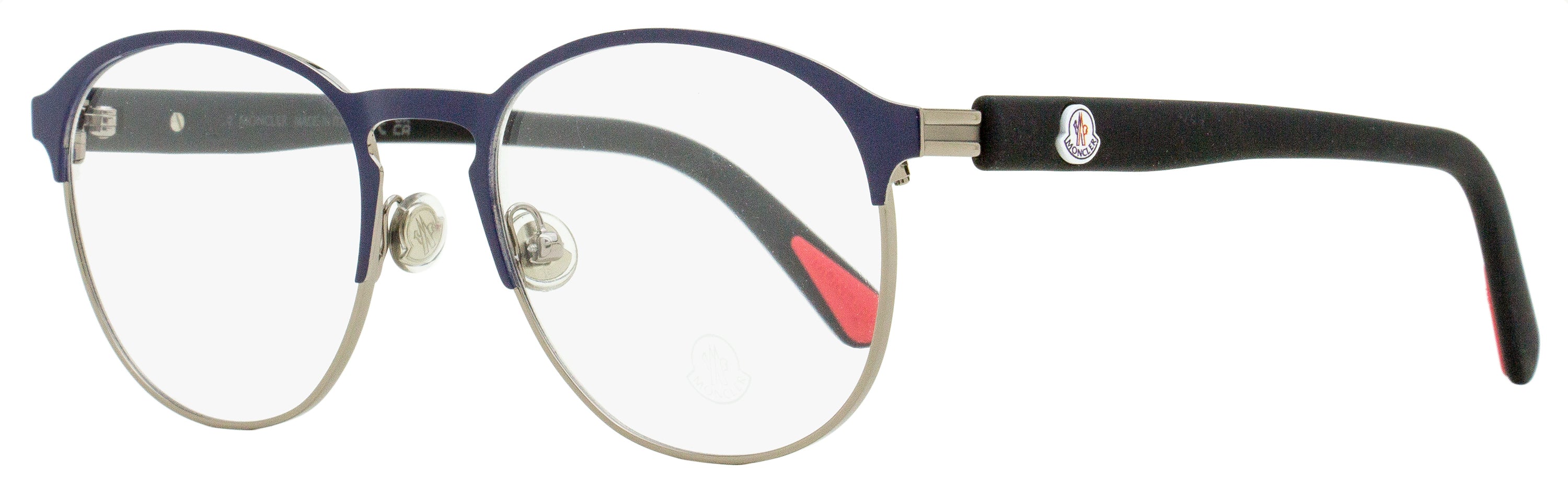Moncler Oval Eyeglasses ML5192 090 Blue/Black 54mm Blue Black