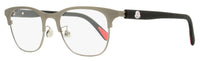 Moncler Rectangular Eyeglasses ML5193H 013 Ruthenium/Black 51mm Ruthenium Black