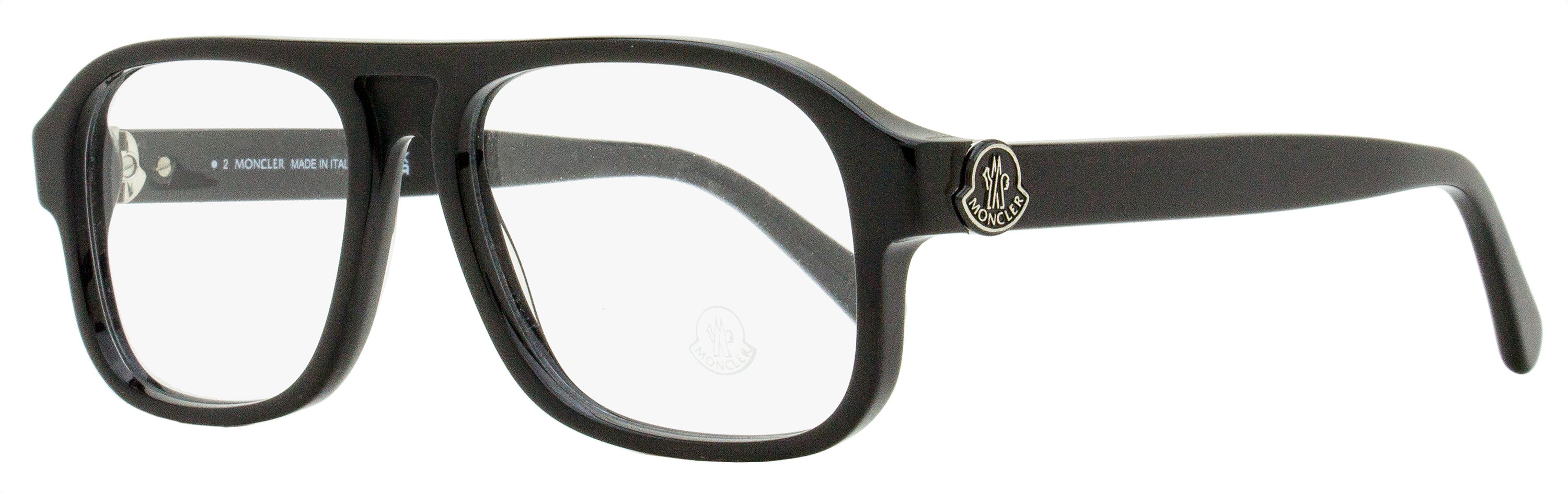 Moncler Rectangular Eyeglasses ML5198 001 Black 54mm – Bluefly
