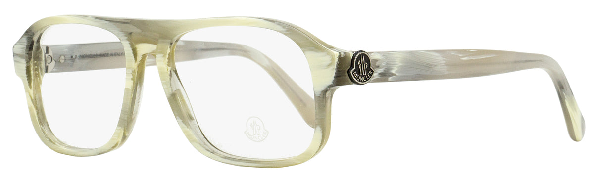 Moncler Rectangular Eyeglasses ML5198 060 Beige Horn 54mm Beige Horn