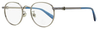 Moncler Oval Eyeglasses ML5204H 014 Ruthenium/Blue 48mm Ruthenium Blue
