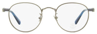 Moncler Oval Eyeglasses ML5204H 014 Ruthenium/Blue 48mm