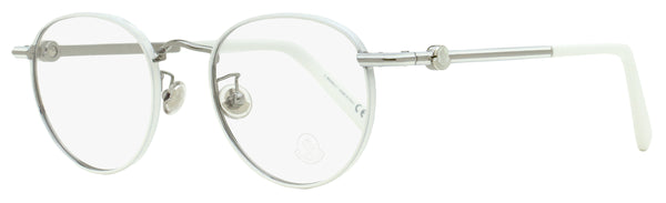 Moncler Oval Eyeglasses ML5204H 021 White 48mm – Bluefly