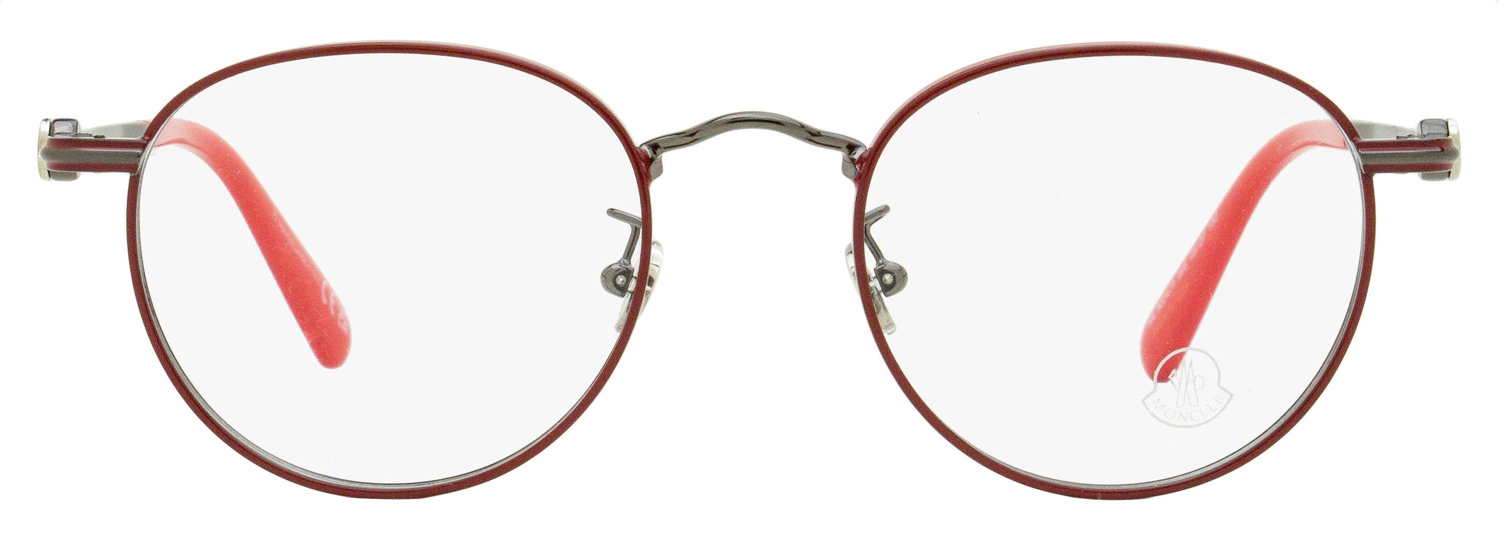 Moncler Oval Eyeglasses ML5204H 066 Shiny Red 48mm – Bluefly