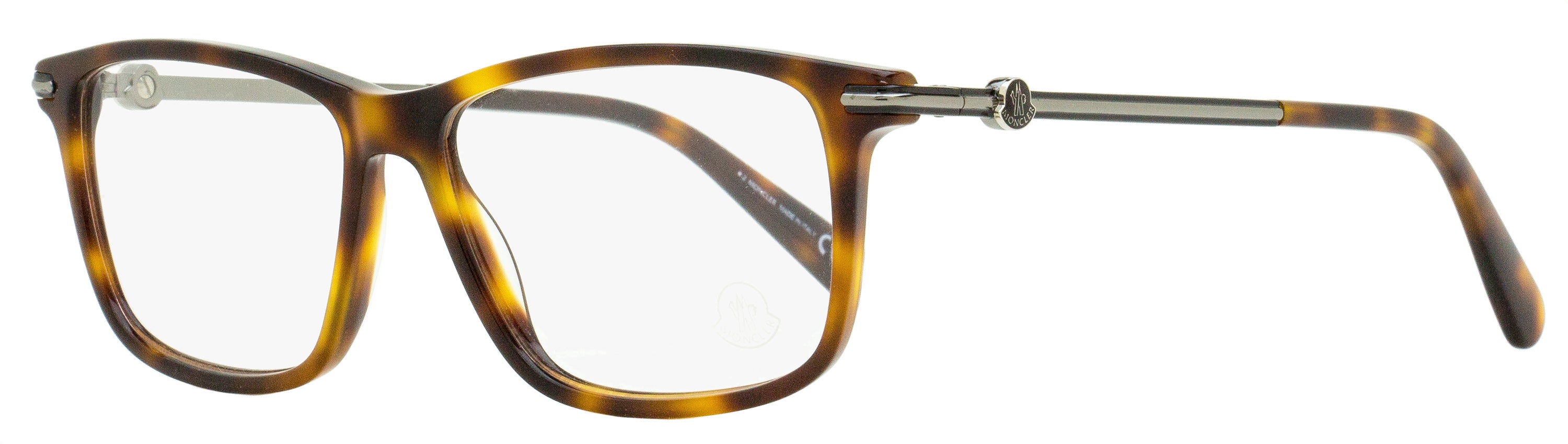 MONCLER　ML5079-D 052　メガネ フレーム　ハバナ　ゴールド Moncler Rectangular Eyeglasses ML5205 052 Havana 54mm – Bluefly
