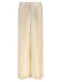 Brunello Cucinelli Women Lamé Linen Pants