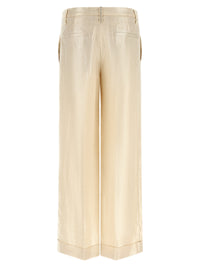 Brunello Cucinelli Women Lamé Linen Pants