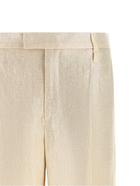 Brunello Cucinelli Women Lamé Linen Pants