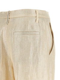 Brunello Cucinelli Women Lamé Linen Pants