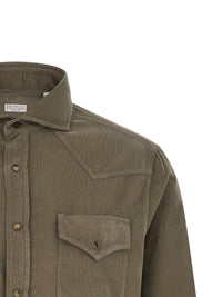 BRUNELLO CUCINELLI Brunello Cucinelli Men Corduroy Shirt