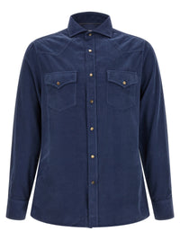 Brunello Cucinelli Men Corduroy Shirt