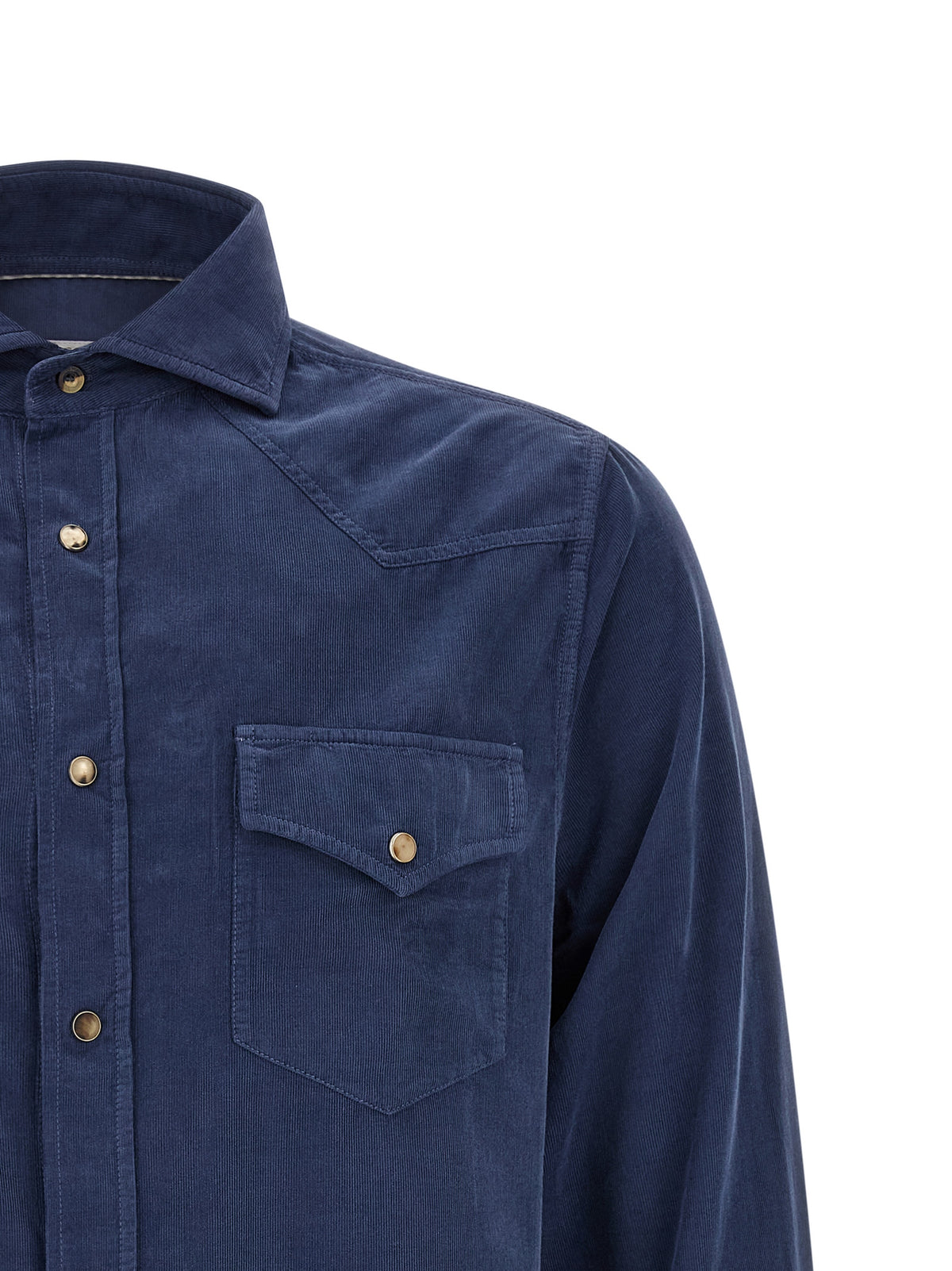 Brunello Cucinelli Men Corduroy Shirt