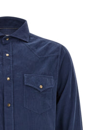 Brunello Cucinelli Men Corduroy Shirt