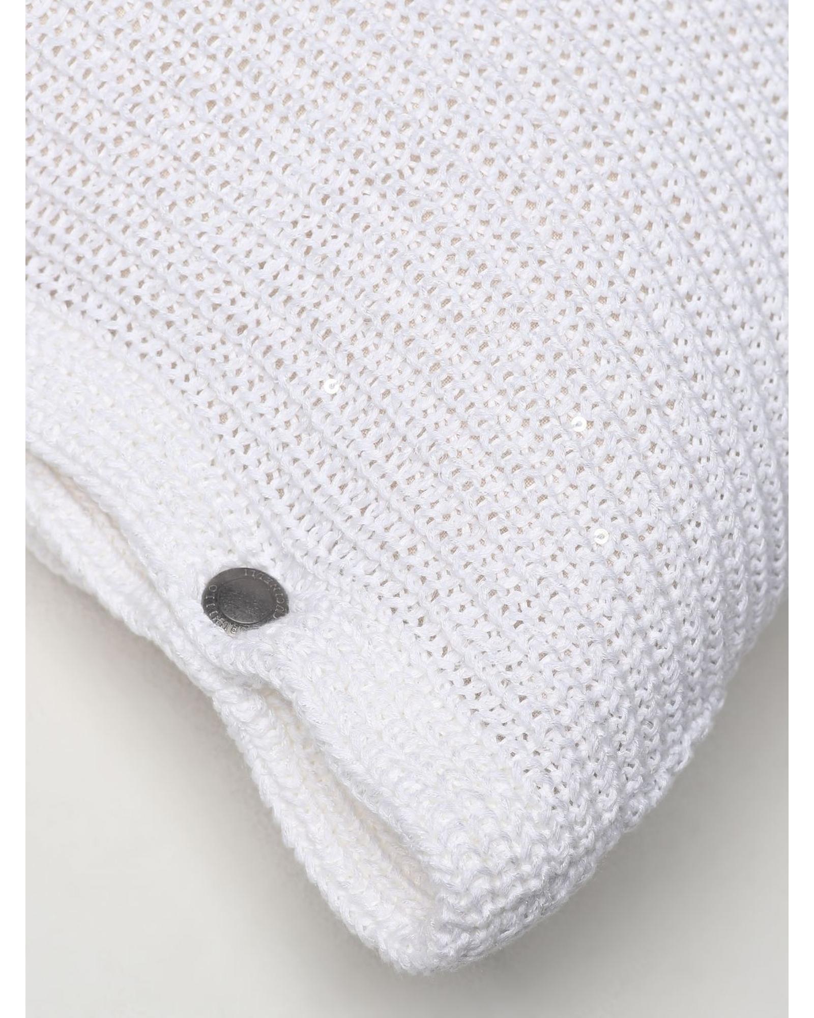 Brunello Cucinelli Knit Cotton Decorative Pillow Home White Cushions & Decorative Pillows