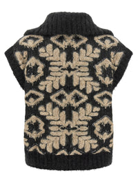 Brunello Cucinelli Women Sequin Intarsia Cardigan