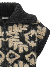 Brunello Cucinelli Women Sequin Intarsia Cardigan