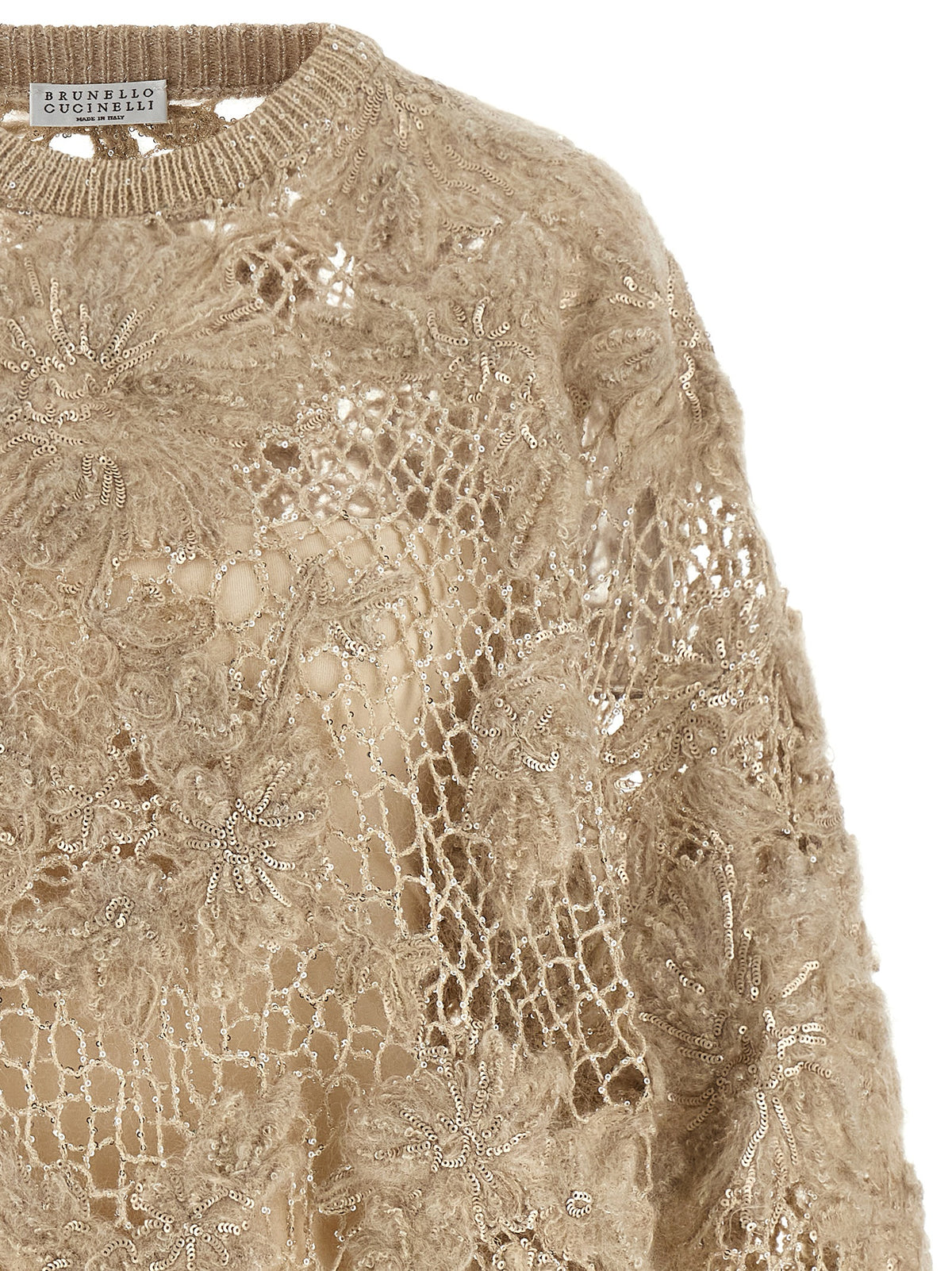 Brunello Cucinelli Women 'Whispering Bloom Embroidery' Sweater