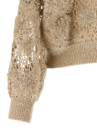 Brunello Cucinelli Women 'Whispering Bloom Embroidery' Sweater
