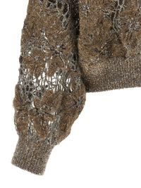 BRUNELLO CUCINELLI Brunello Cucinelli Women 'Whispering Bloom Embroidery' Sweater