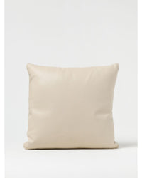 Brunello Cucinelli Leather Decorative Cushion Home Yellow Cream