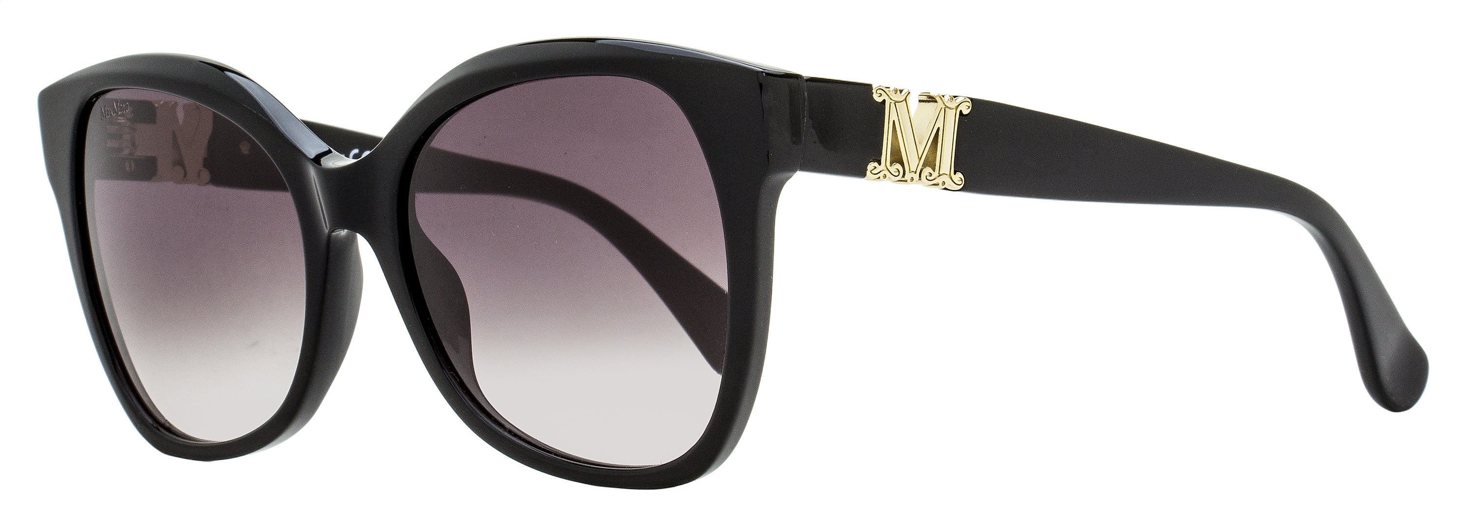 Max Mara Emme3 Sunglasses MM0014 01B Black 56mm Black