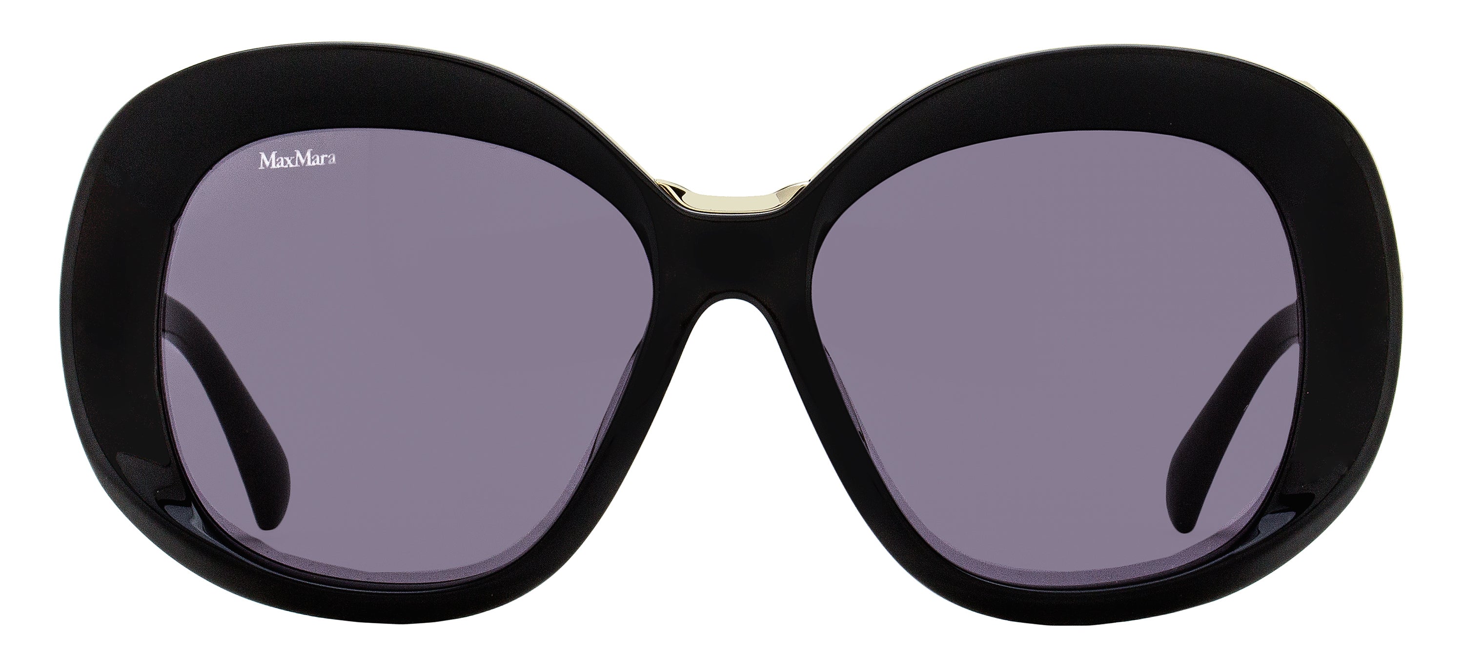 Max Mara Edna Alt Fit Sunglasses MM0087-F 01A Black 55mm – Bluefly